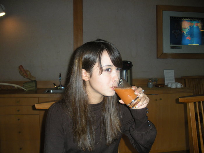 にんじんジュースをいただきます! にんじんジュースをいただきます!